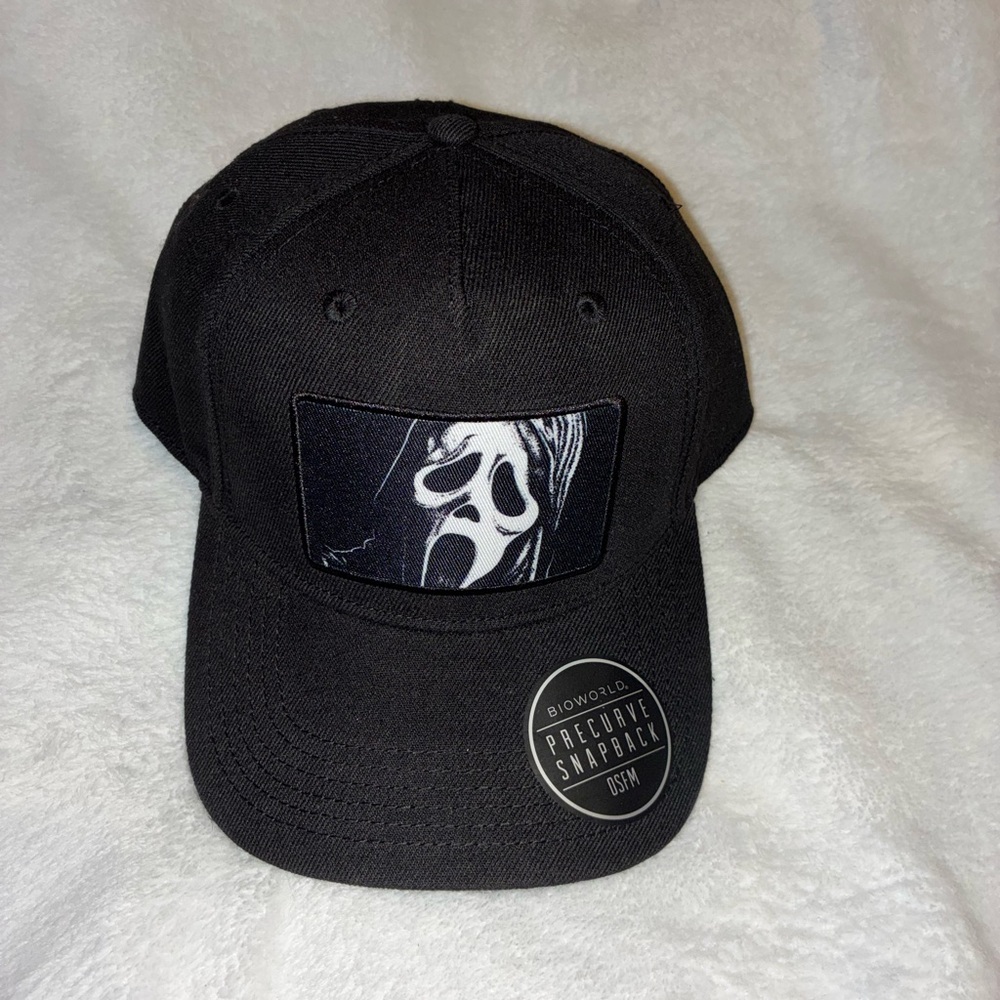 Bioworld Black Horror Graphic Snapback Hat